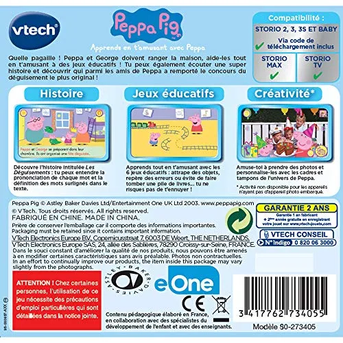 VTech Storio Peppa Pig Lernspiel für Storio Max TV