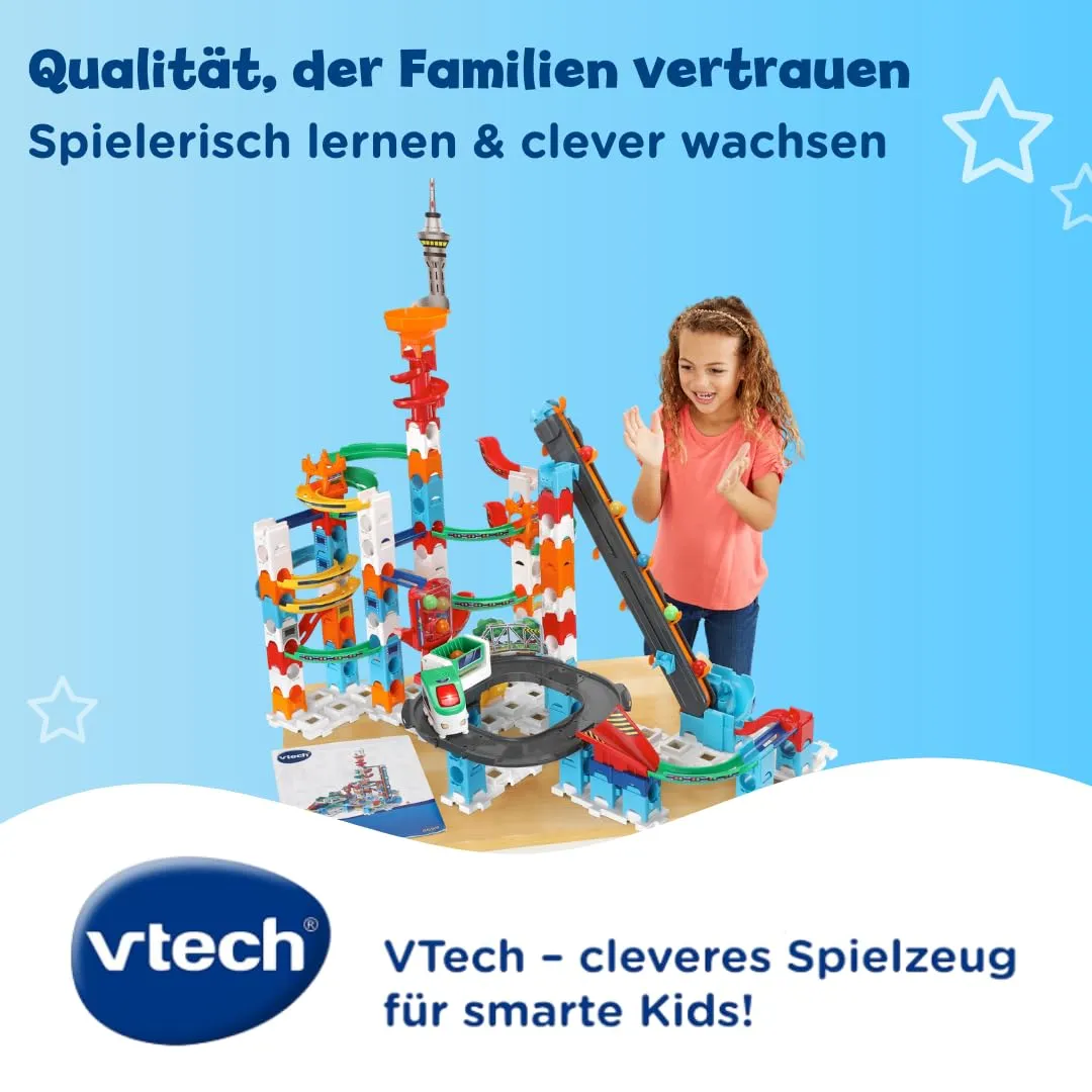 VTech Marble Rush Super Sky Tower XL300 E Kugelbahn 143 Teile