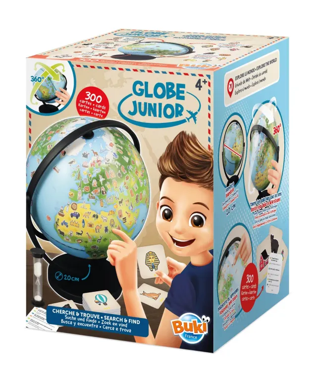 Buki 9010 Globus Junior Lernspiel 20 cm ab 4 Jahren