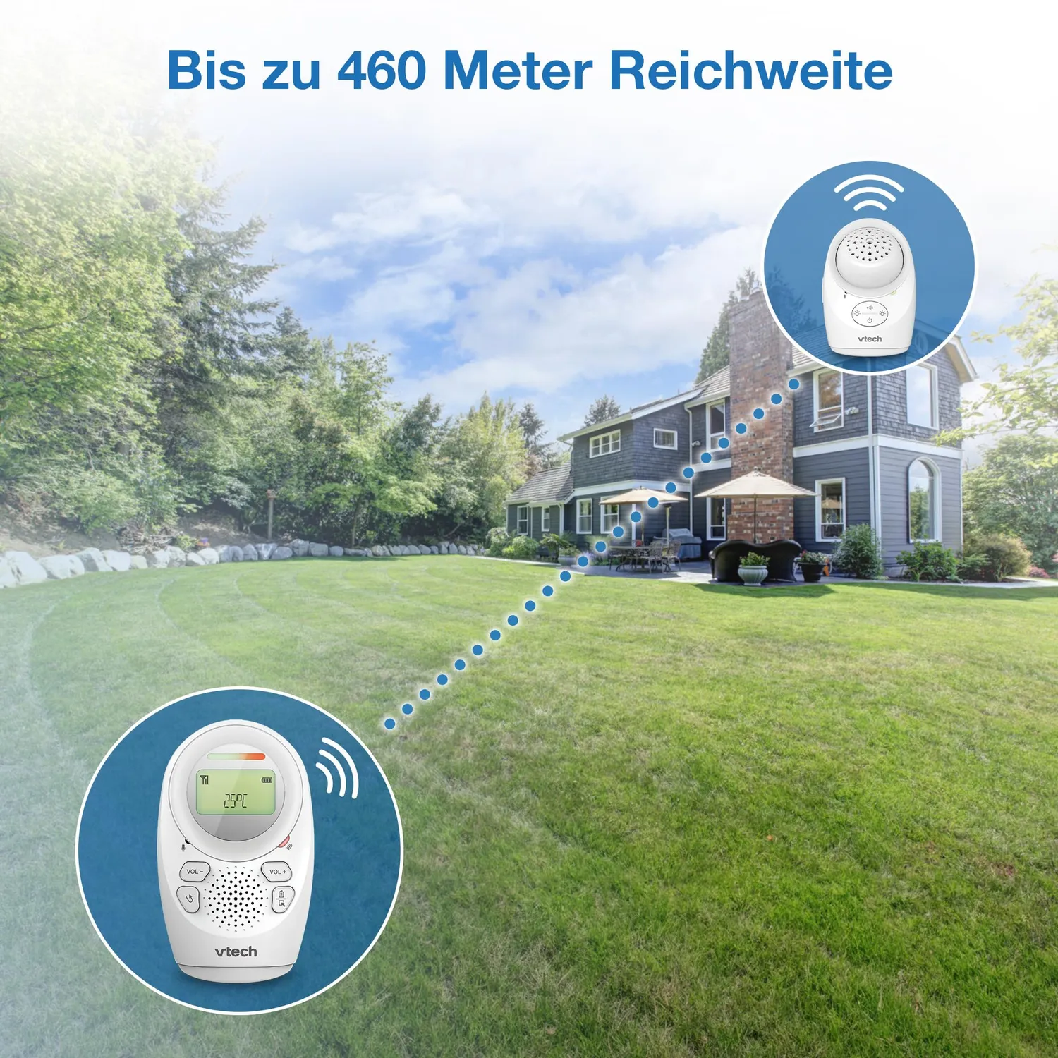 VTech DM1212 Audio-Babyphon DECT Gegensprechen Nachtlicht