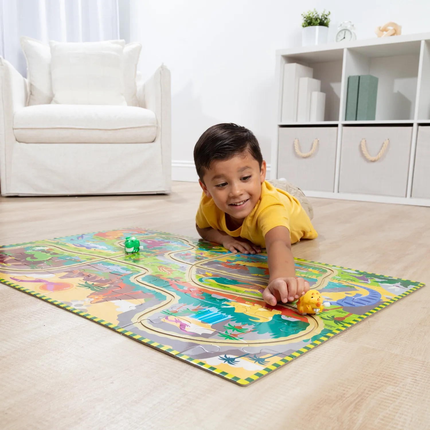 Melissa & Doug Dinosaur Adventure Tracks Bodenpuzzle 48 Teile