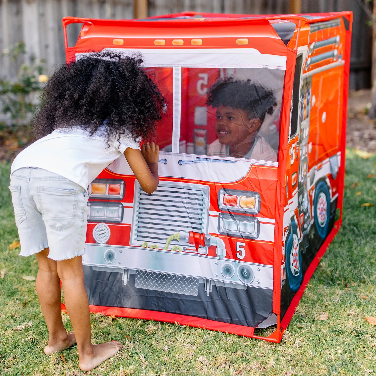 Melissa & Doug Fire Truck Spielzelt Feuerwehr Stoff groß