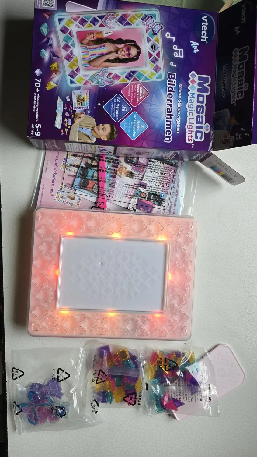 VTech Mosaic Magic Lights Bilderrahmen Mosaik-Set