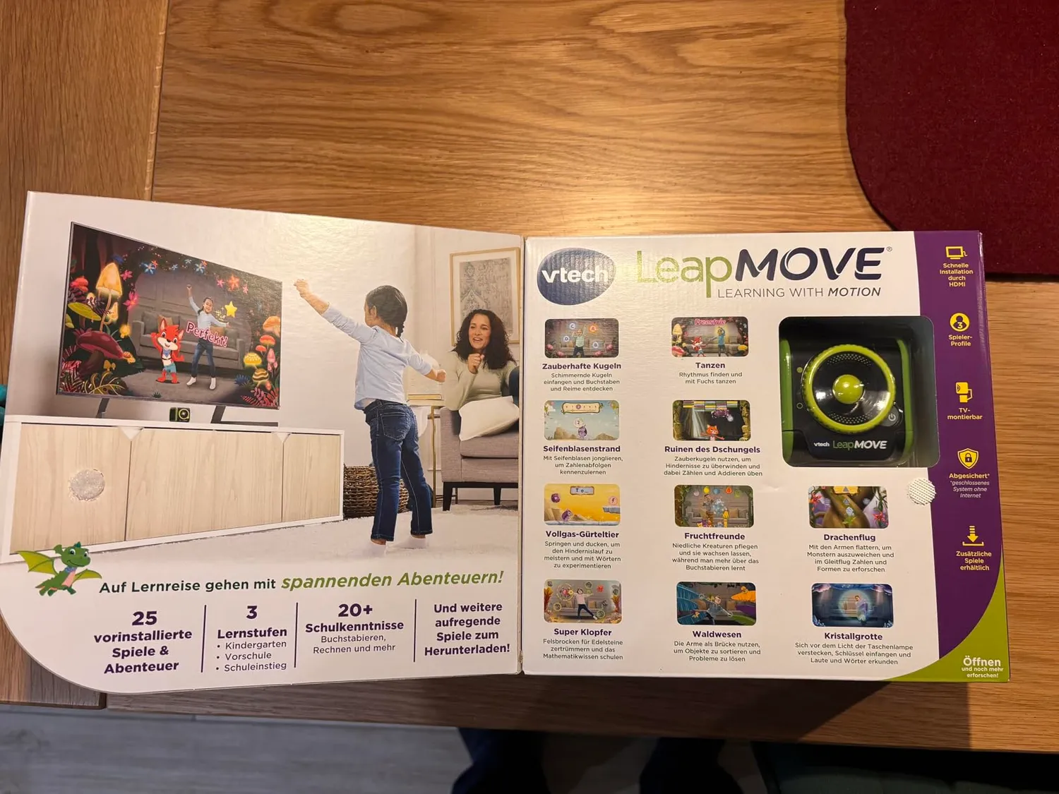 VTech LeapMove Spielkonsole Bewegungsspiele ab 4 Jahren