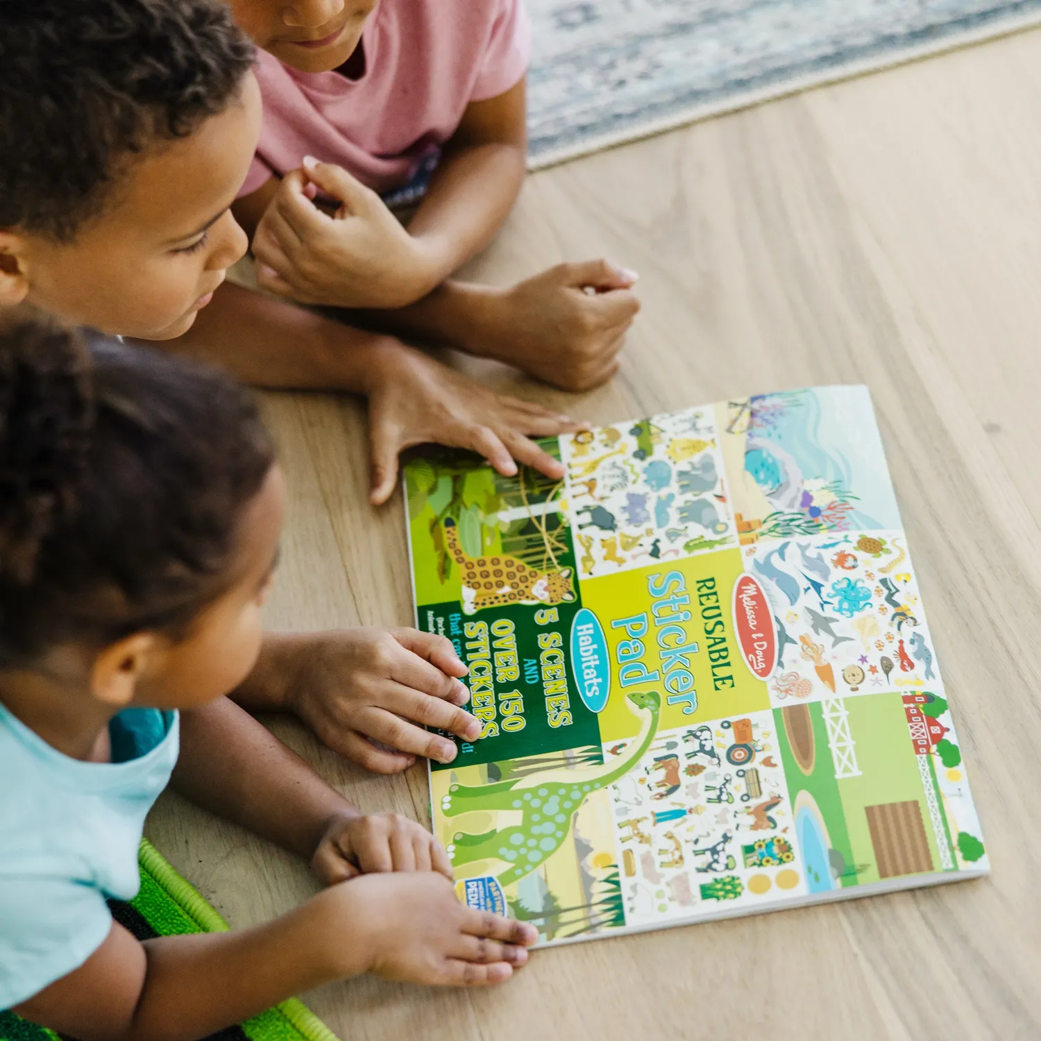 Melissa & Doug Habitats Stickerbuch wiederverwendbar 150 Sticker