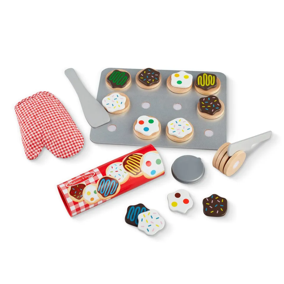 Melissa & Doug Slice & Bake Cookie Set Spielküche Holz 29 Teile