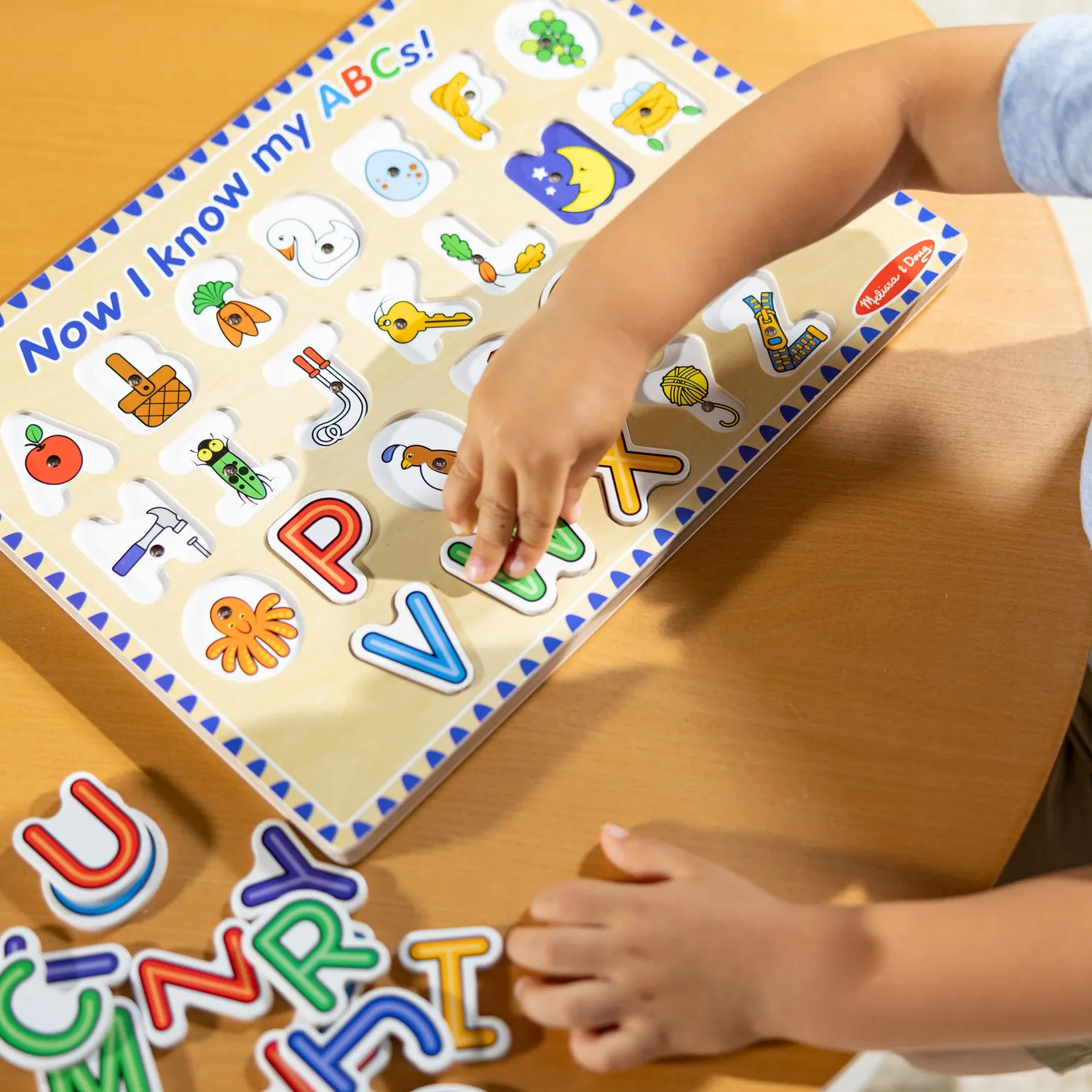 Melissa & Doug Alphabet Sound Puzzle Holzpuzzle 26 Teile mit Ton