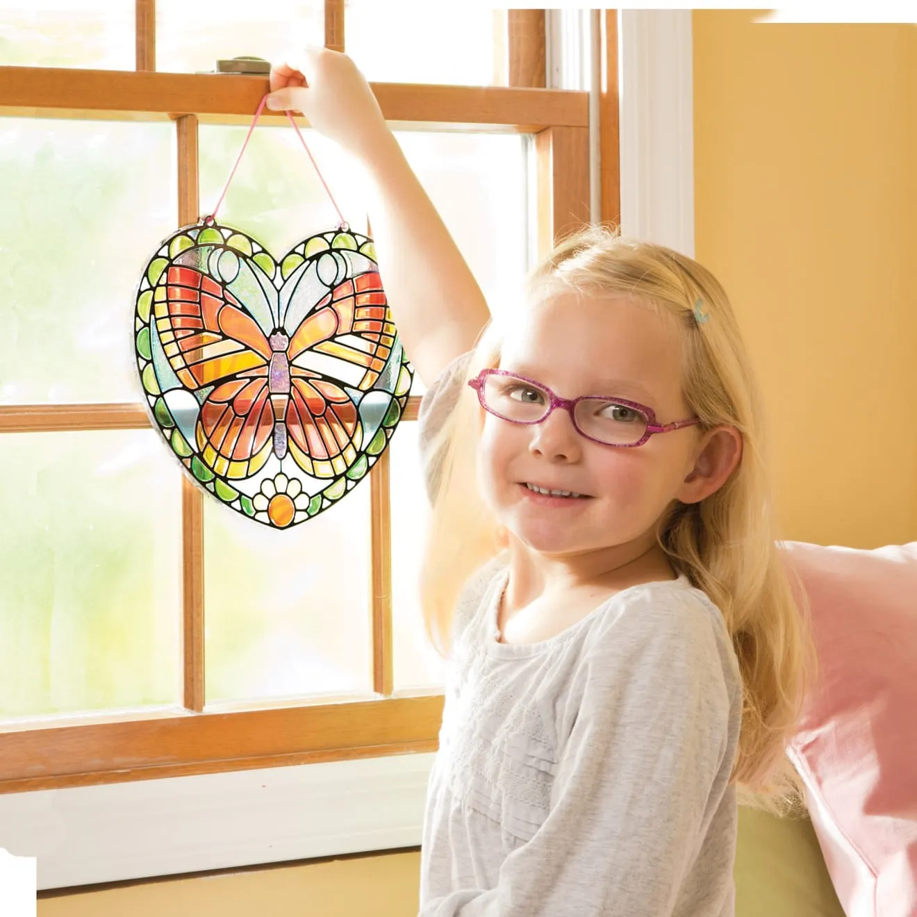 Melissa & Doug Stained Glass Schmetterling Bastelset