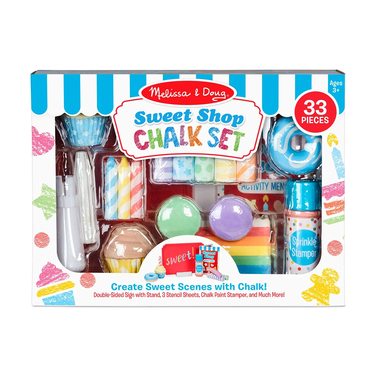 Melissa and Doug Sweet Shop Kreideset 33 Teile