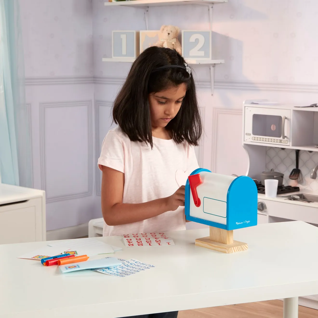 Melissa & Doug My Own Mailbox Holzbriefkasten Set