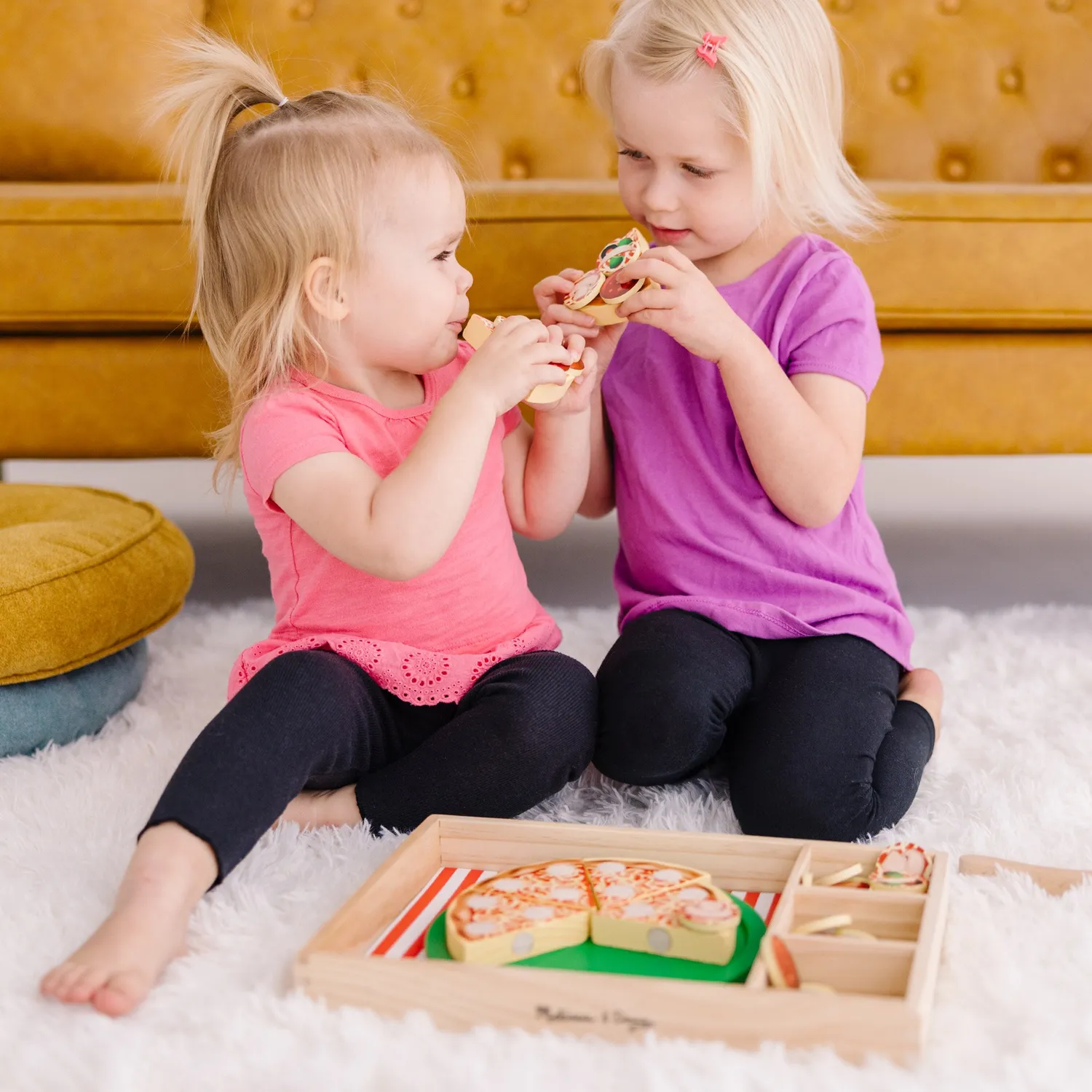 Melissa & Doug Pizza Party Holzspielset 6 Stücke