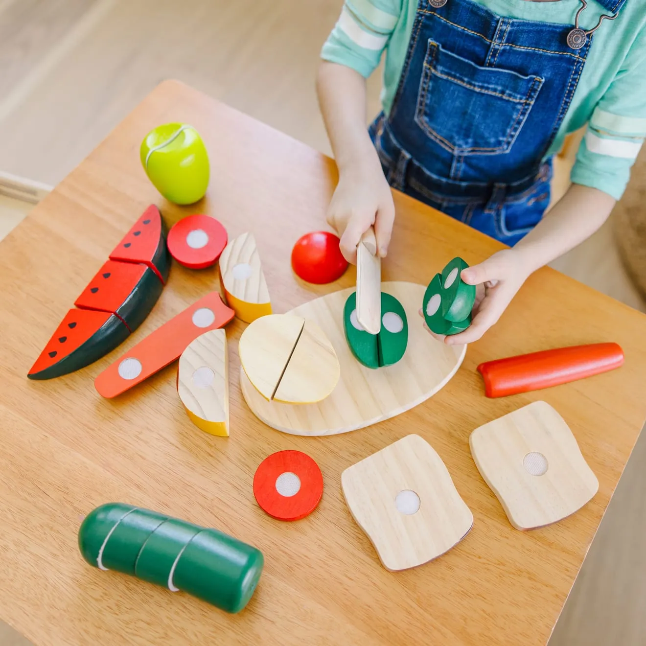 Melissa & Doug Cutting Food Schneideessen Holz 8-teilig