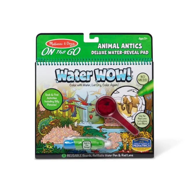 Melissa & Doug Water Wow! Animal Antics Wassermalbuch Deluxe