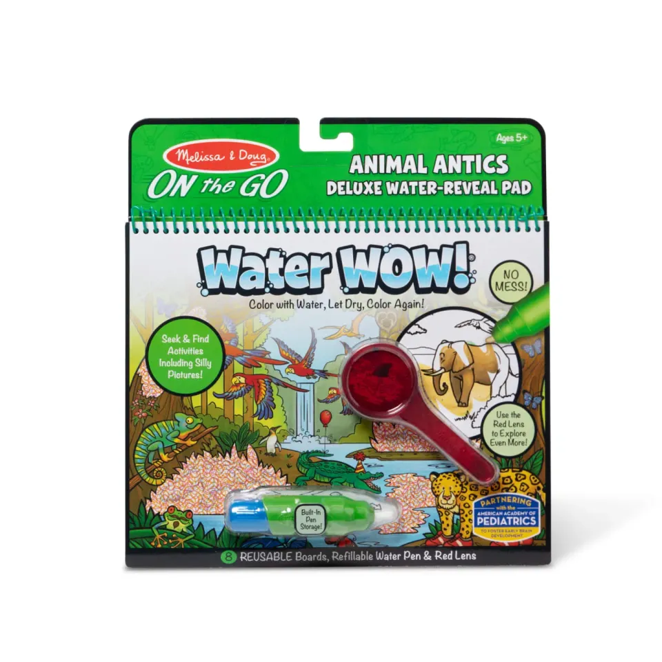 Melissa & Doug Water Wow! Animal Antics Wassermalbuch Deluxe