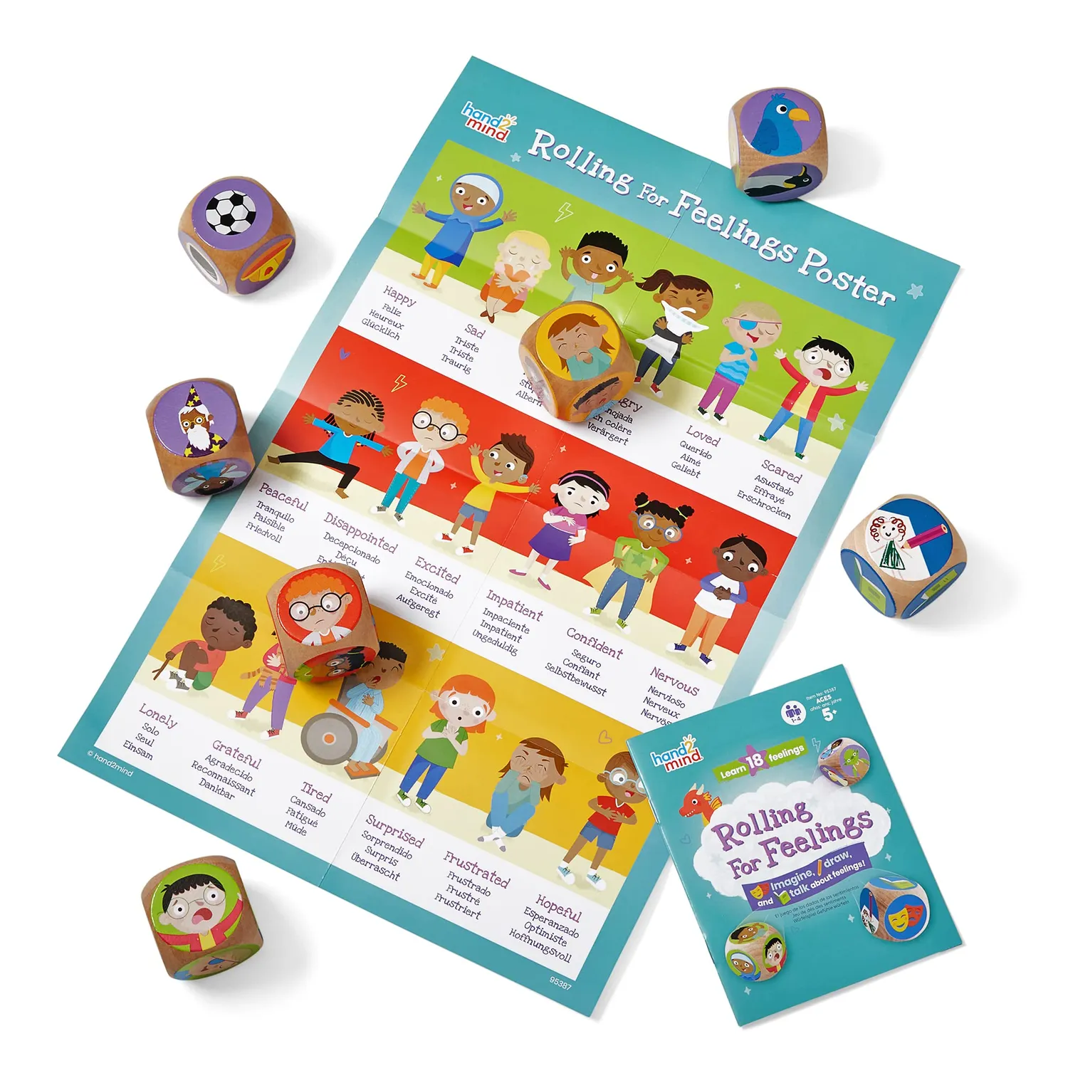 Learning Resources Gefühle würfeln Lernspiel Holz ab 5 Jahren