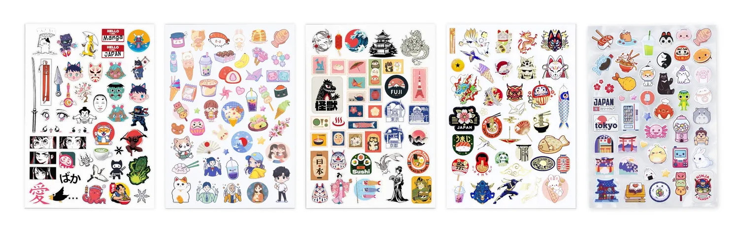 Buki France FK021 Sticker Manga Kawaii 200 Aufkleber