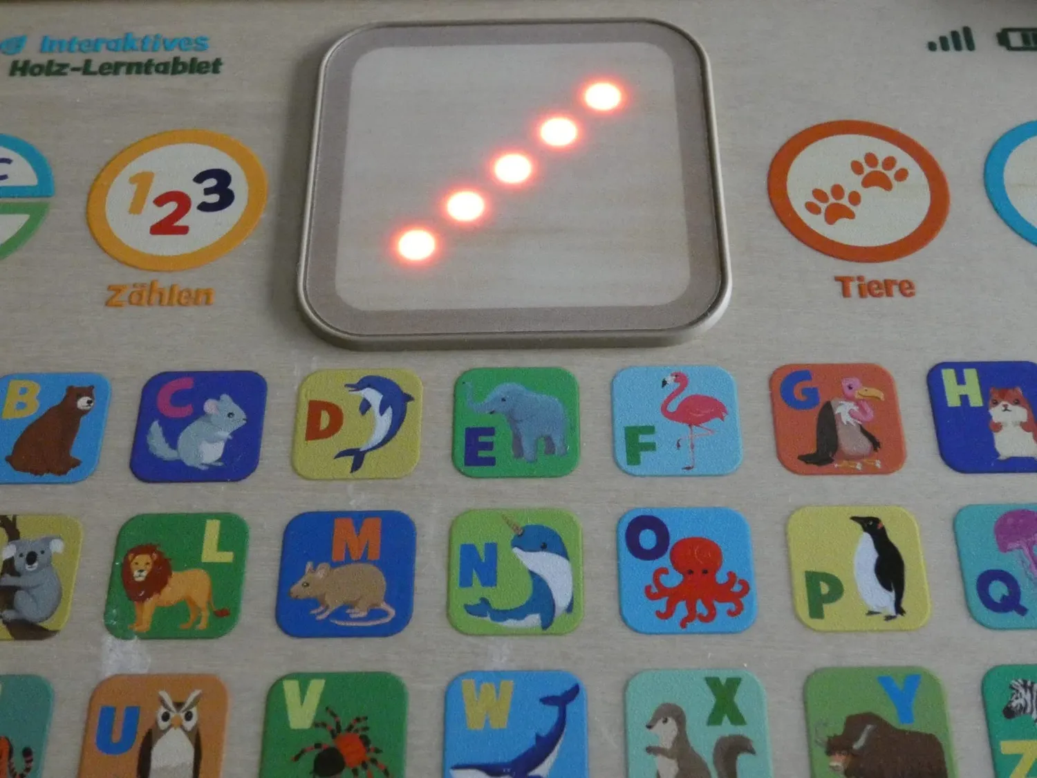 VTech Holz-Lerntablet interaktiv FSC ab 1 Jahr 26 Tasten