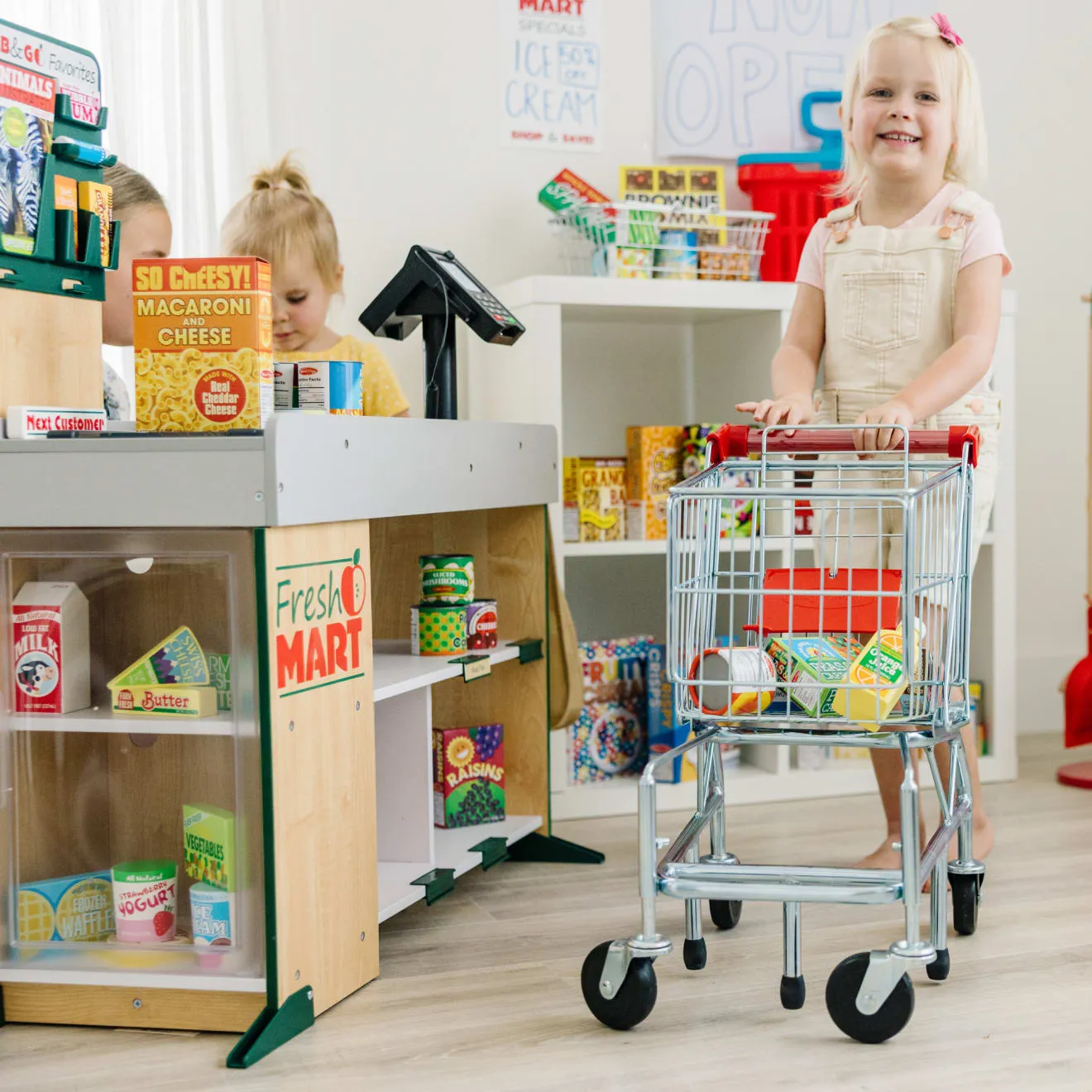 Melissa & Doug Fresh Mart Grocery Store Kaufladen Set 70-teilig