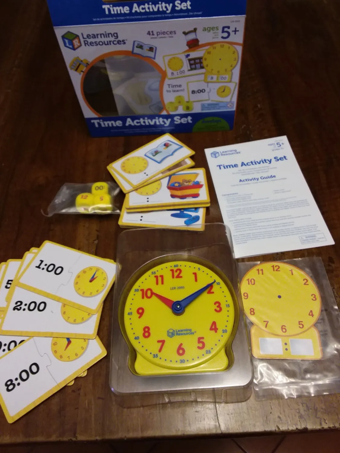 Learning Resources Zeit Spielset Uhr lernen analog digital