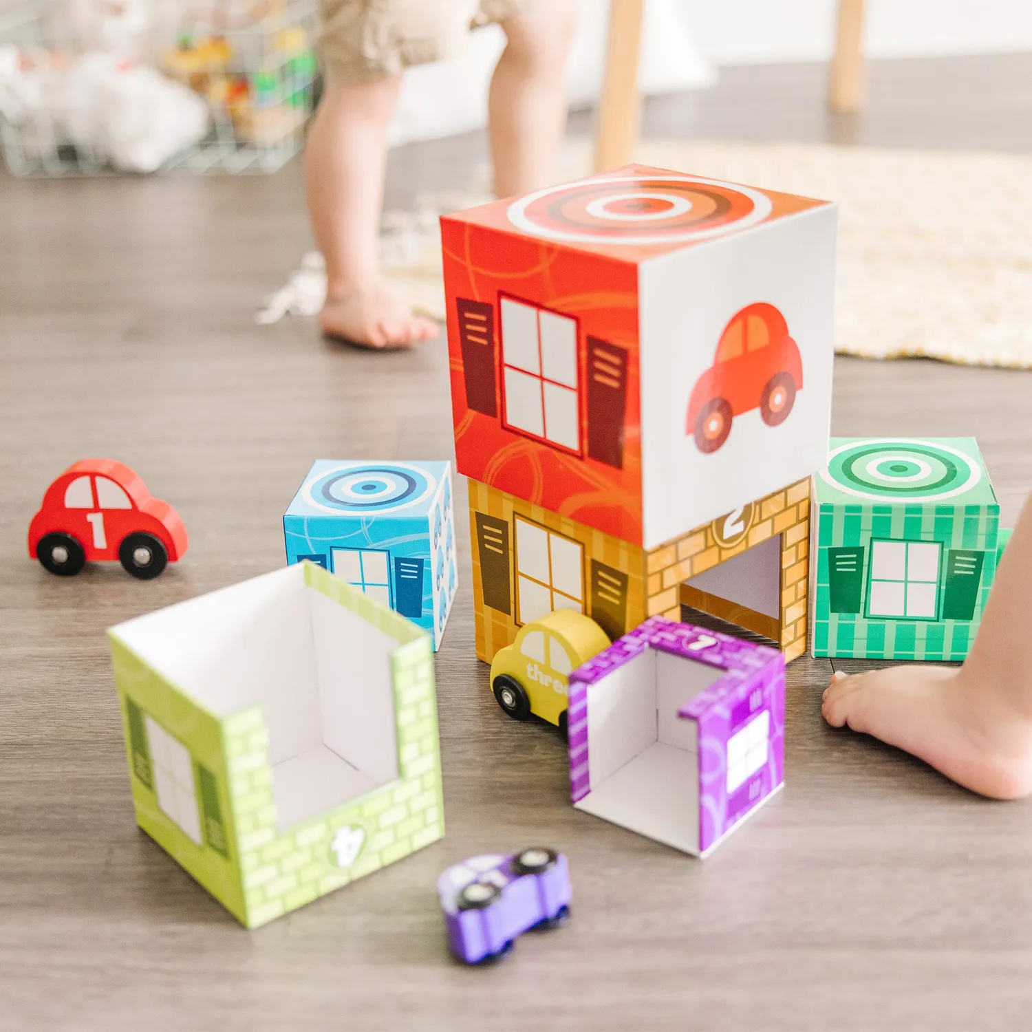 Melissa & Doug Garagen & Autos Holzspielzeug 14-teilig