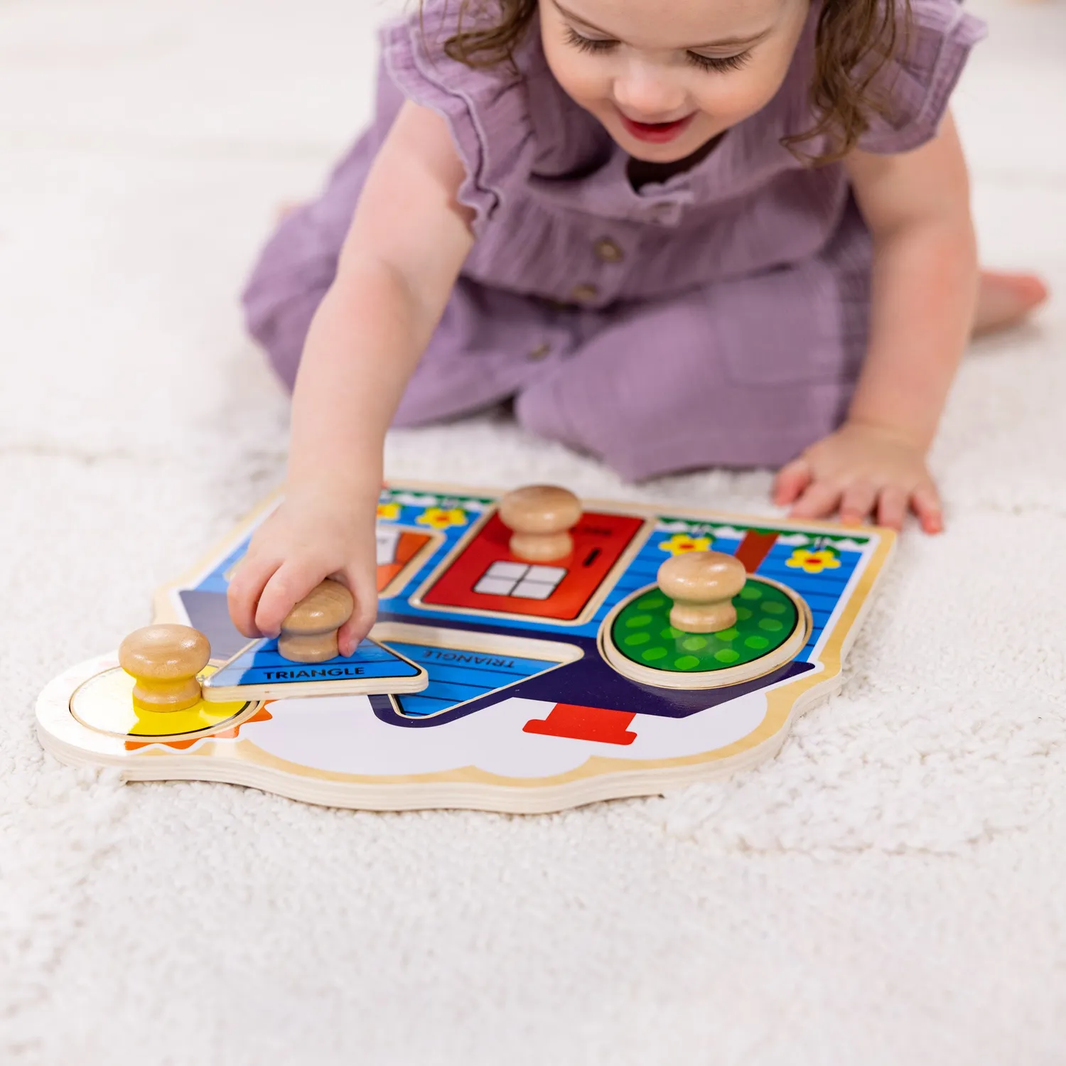 Melissa & Doug First Shapes Steckpuzzle Holz 5 Teile