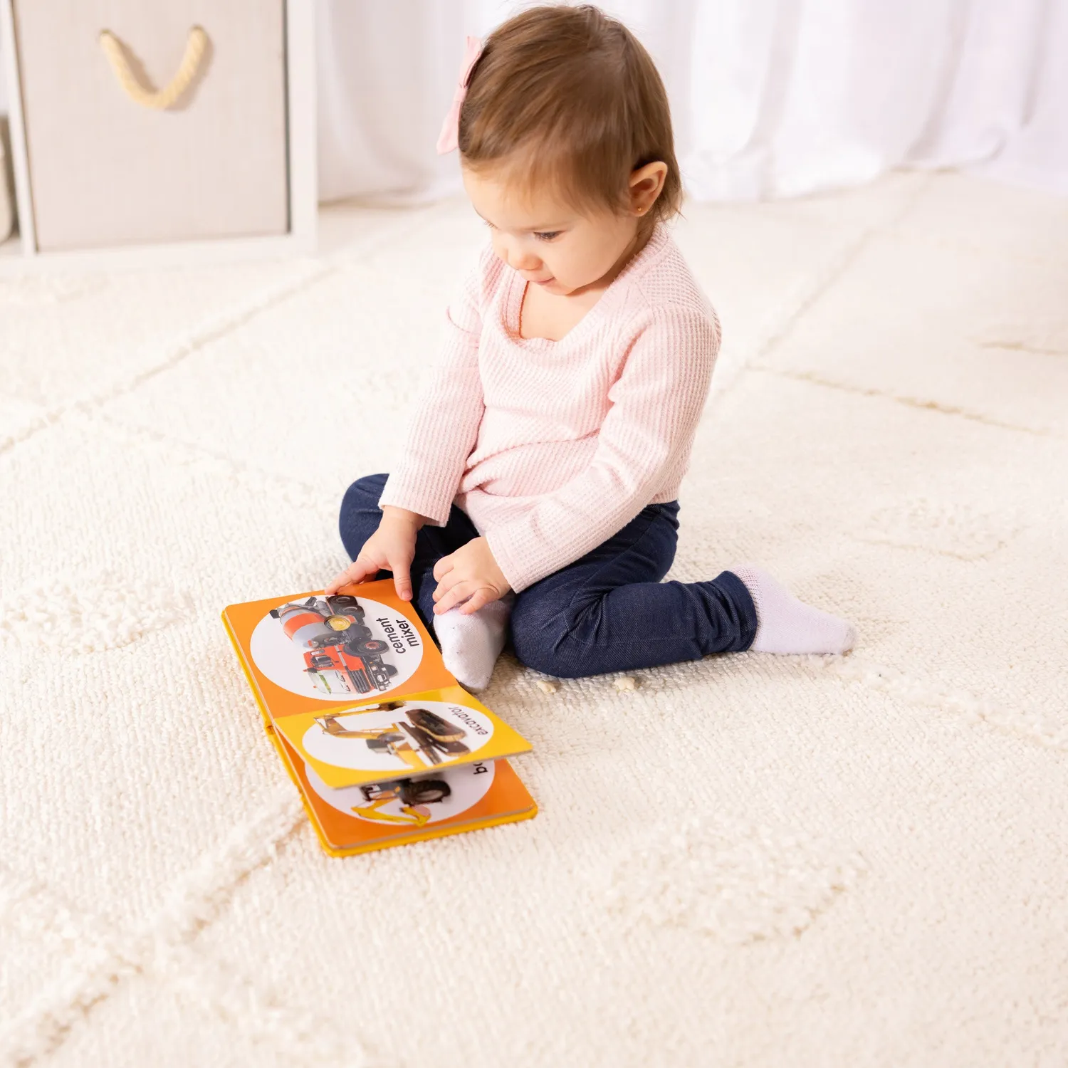 Melissa & Doug Poke-a-Dot Baufahrzeuge Pappbilderbuch
