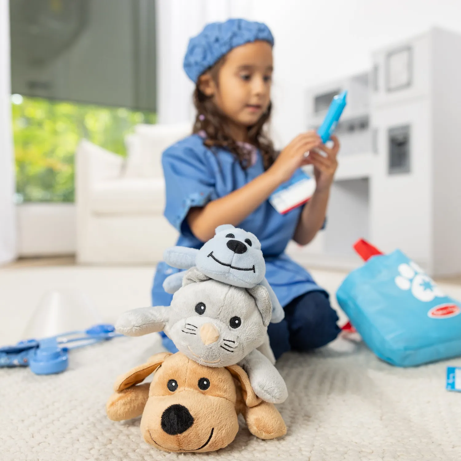 Melissa & Doug Pet Vet Tierarzt Spielset 2-teilig Plüsch