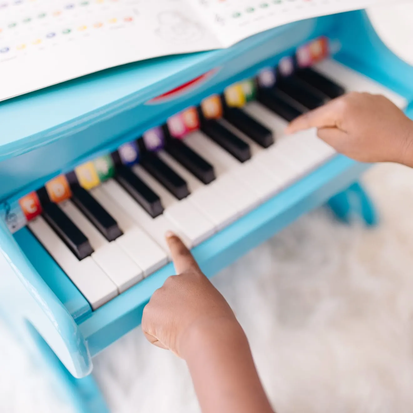 Melissa & Doug Blue Piano Kinderklavier Holz 25 Tasten blau