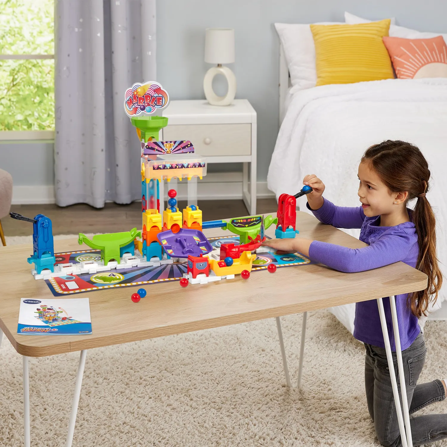 Vtech Marble Rush S300 Kugelbahn Gaming Set mit MarBalls Duell