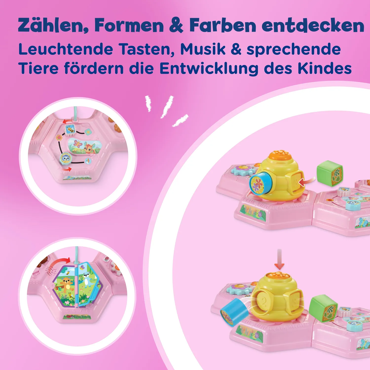 VTech Entdeckertisch Lerntisch Rosa 12-36 Monate