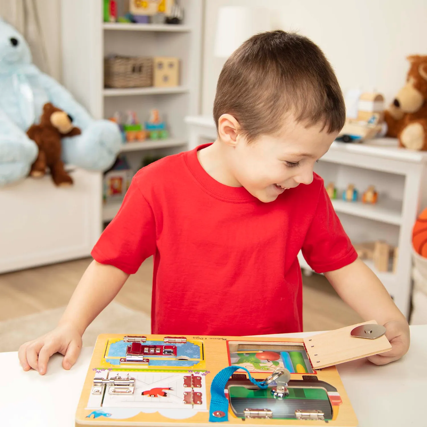 Melissa & Doug Locks & Latches Board Lernbrett Holz Schlösser
