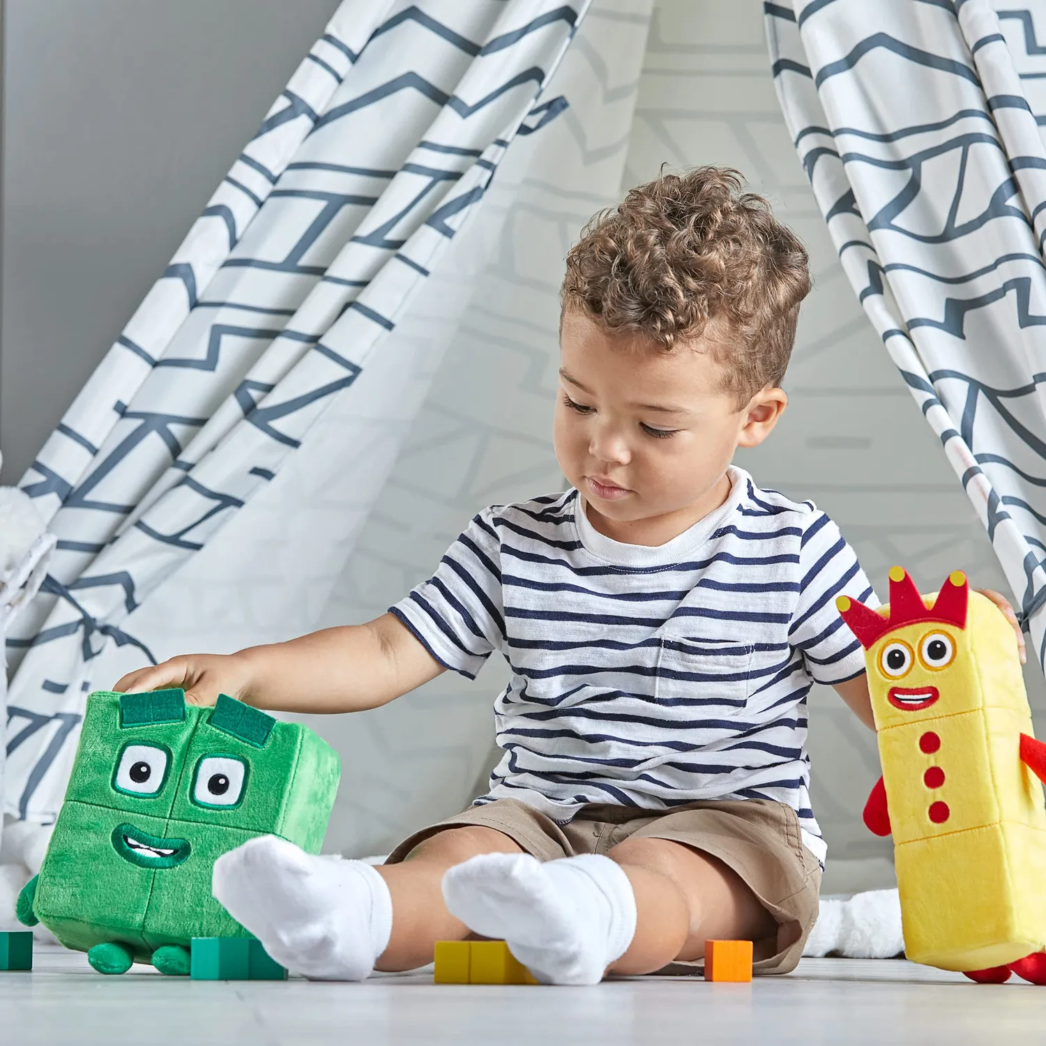 Learning Resources Numberblocks Drei und Vier Plüsch 2er-Set