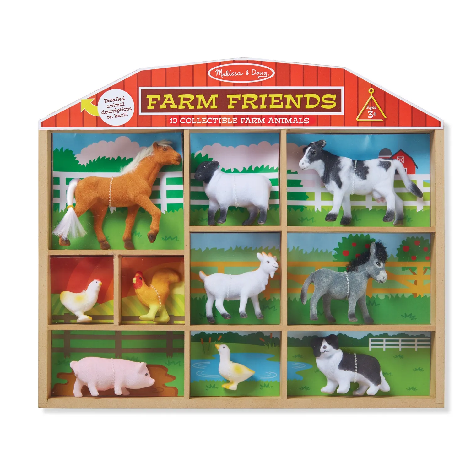 Melissa & Doug Farm Friends Spieltiere Bauernhof 10er Set