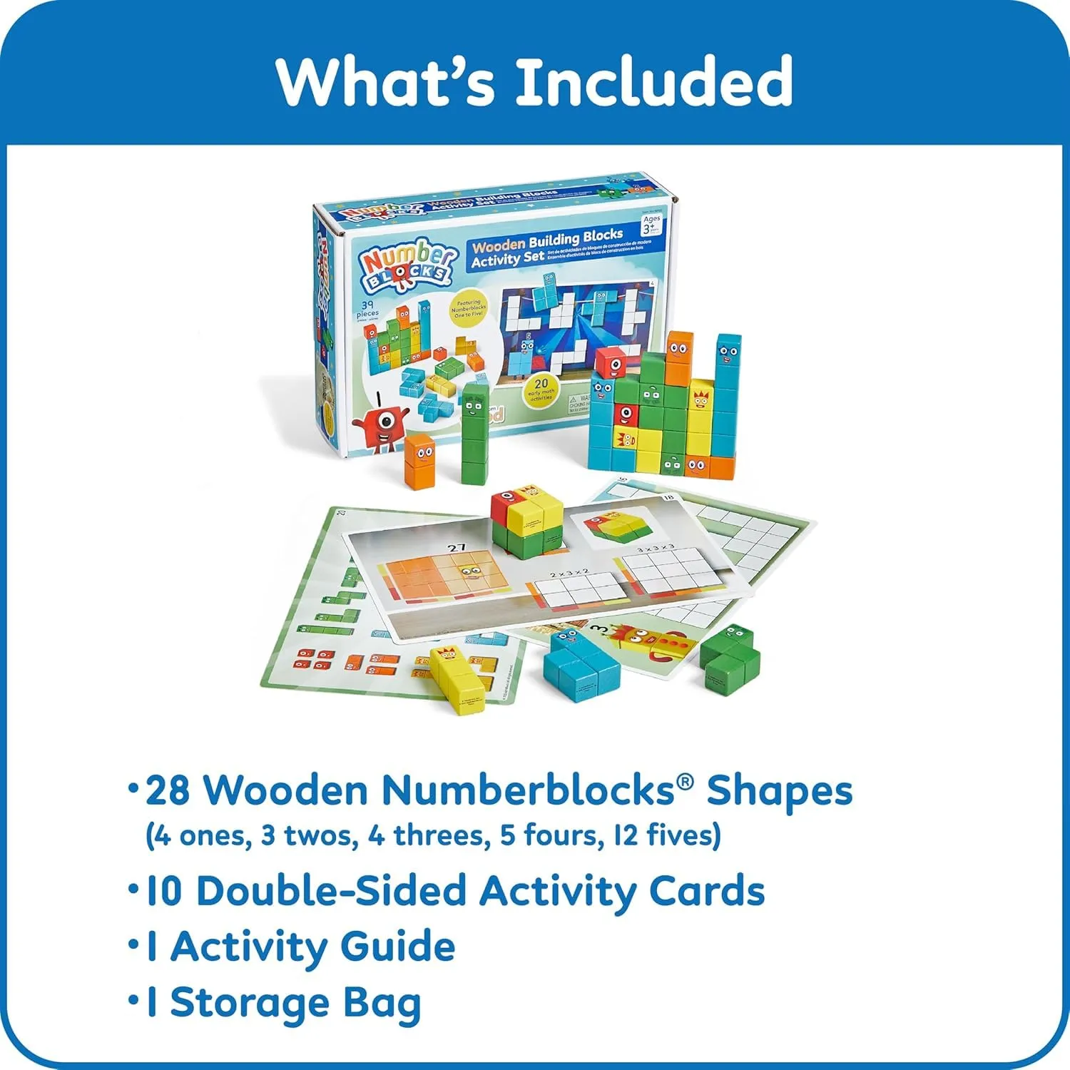 Learning Resources Numberblocks Kit Holzspielzeug 28 Teile Zählen