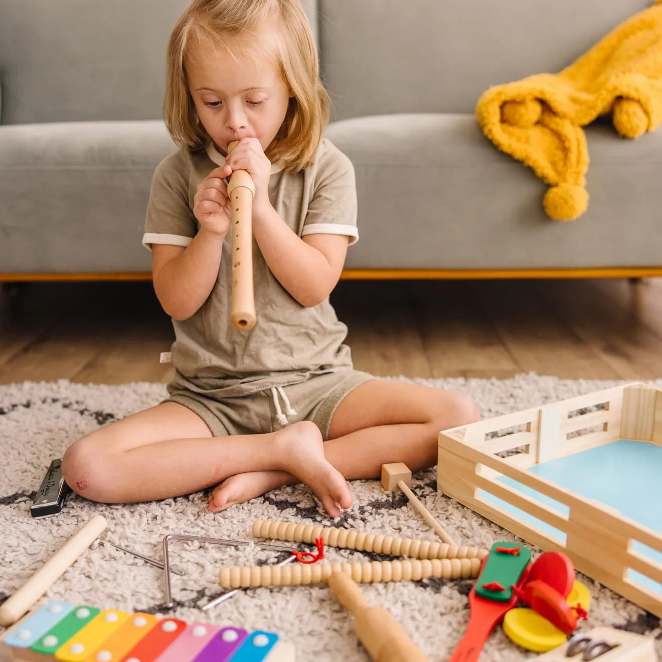 Melissa & Doug Deluxe Band Musikset Holz 11 Instrumente
