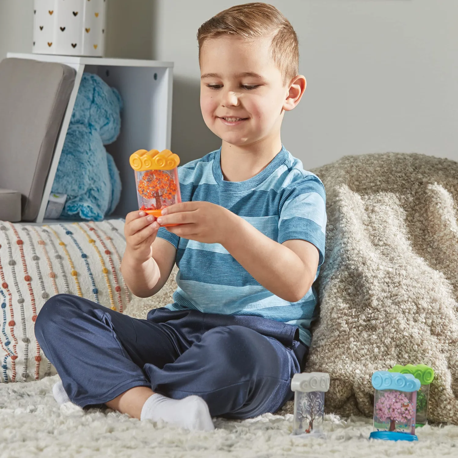 Learning Resources Entdecker-Röhren Jahreszeiten Sensorik 4er Set