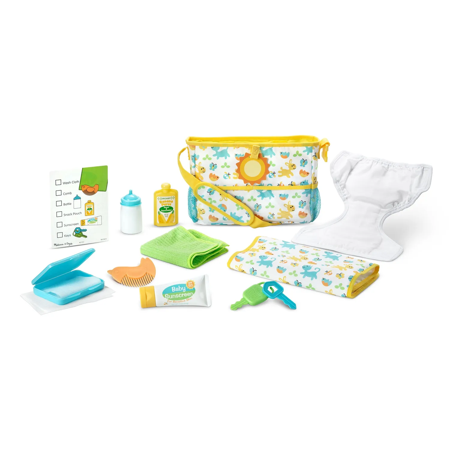 Melissa & Doug Mine to Love Travel Time Puppen Spielset 17-teilig