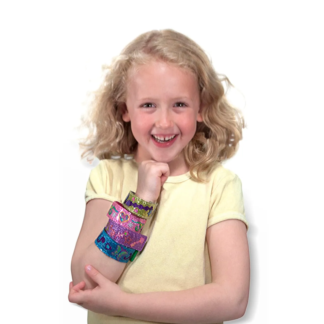 Melissa & Doug Design-Your-Own Armbänder Bastelset Glitzer