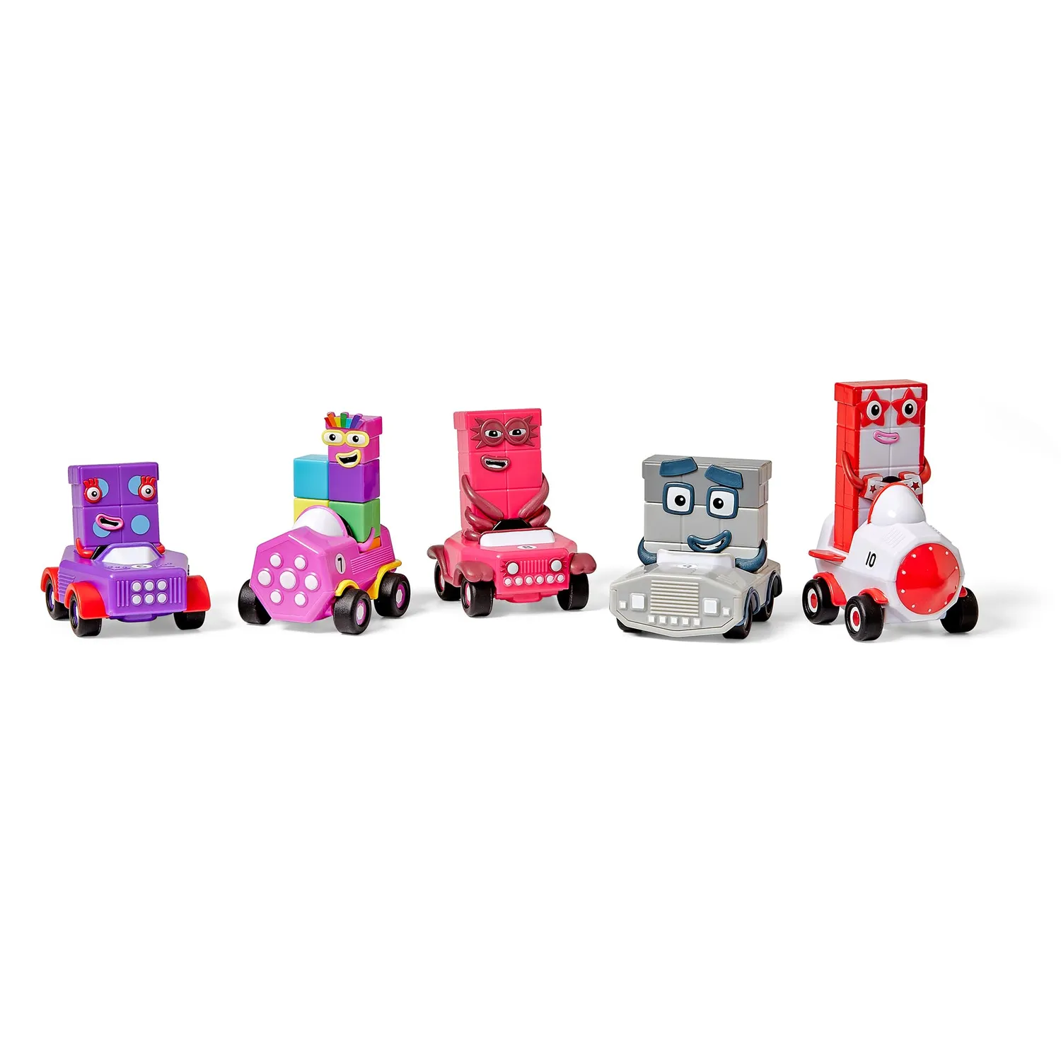 Learning Resources Numberblocks Mini-Fahrzeuge Sechs bis Zehn Autos 5er Set
