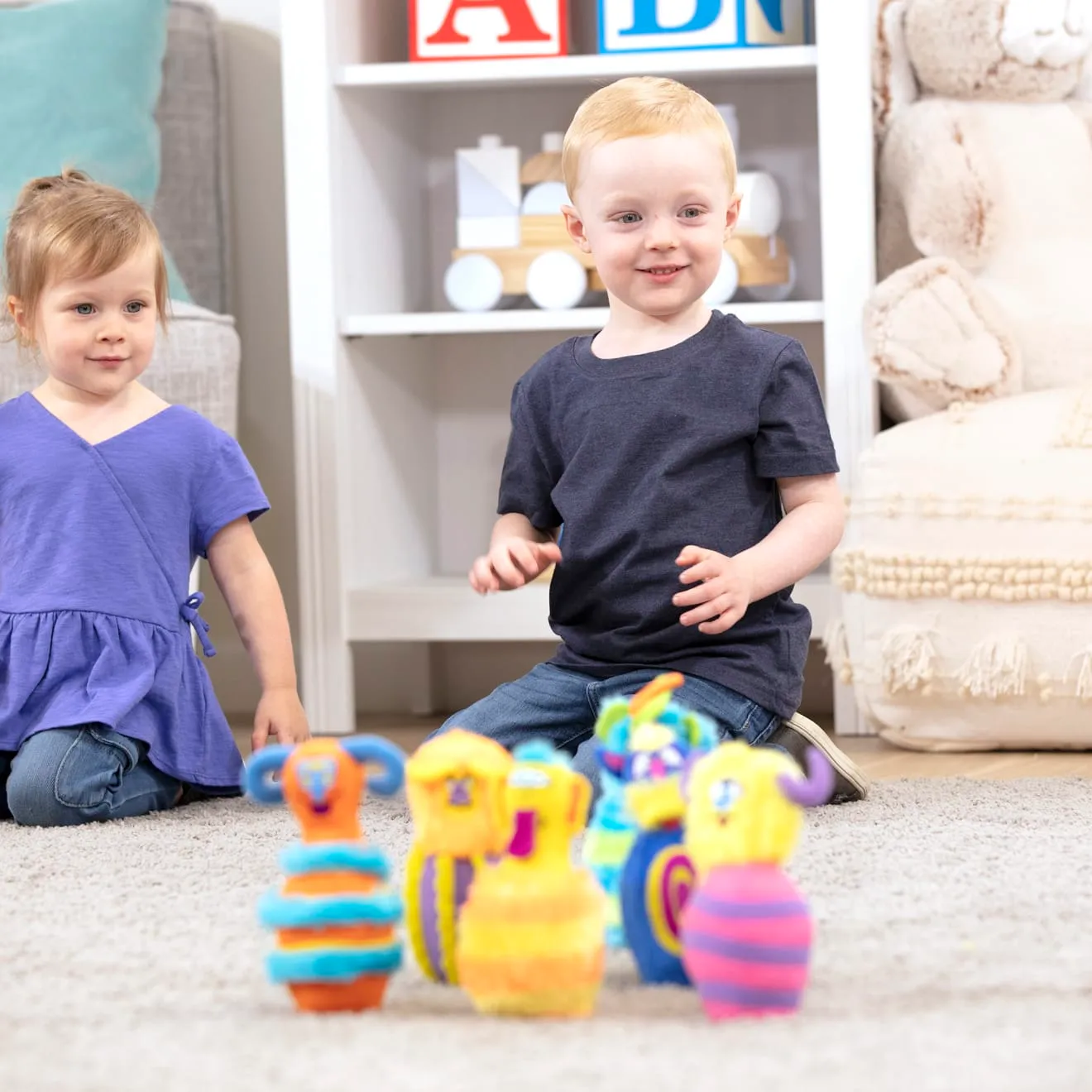 Melissa & Doug Monster Bowling Kegelspiel Plüsch 7-teilig weich