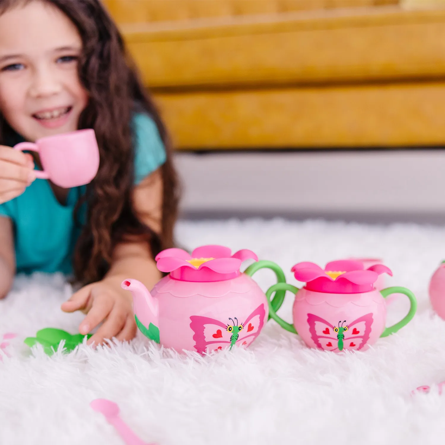 Melissa & Doug Butterfly Tea Set Teeservice 15-teilig Kinder