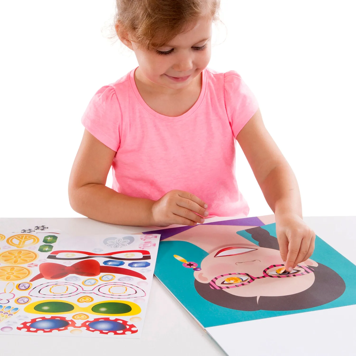 Melissa & Doug Make-a-Face Fashion Faces Stickerheft 250 Sticker