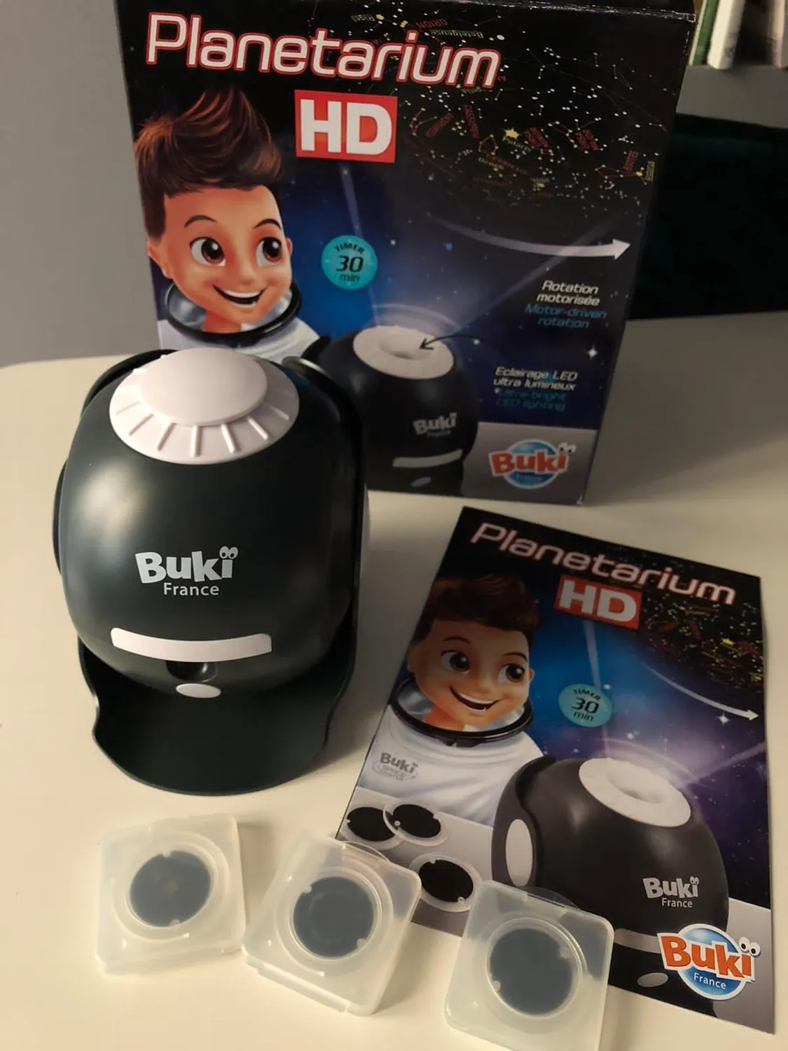 Buki 8002 HD-Planetarium Projektor 3 Scheiben LED