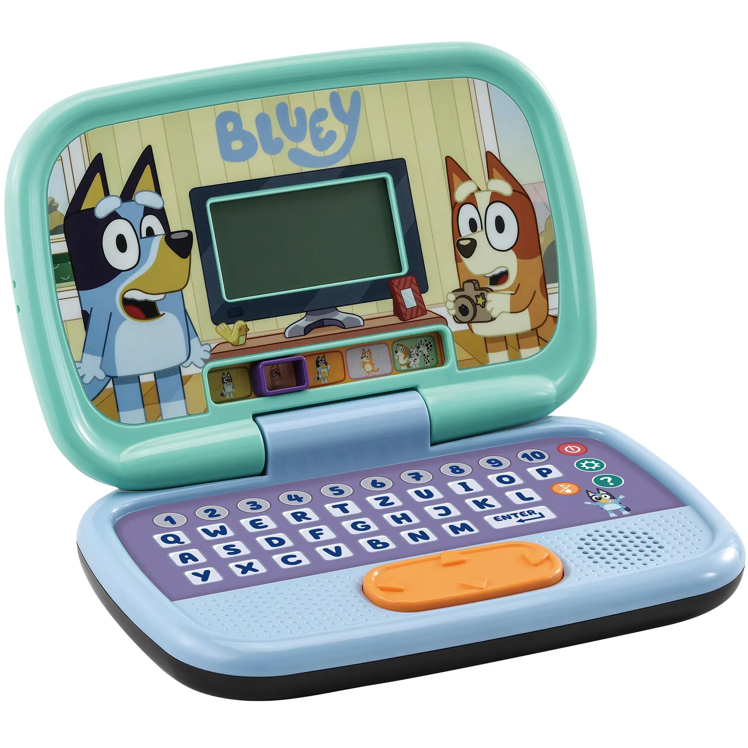 VTech Bluey Lernlaptop QWERTZ Kinderlaptop mit Musik 3-6 Jahre