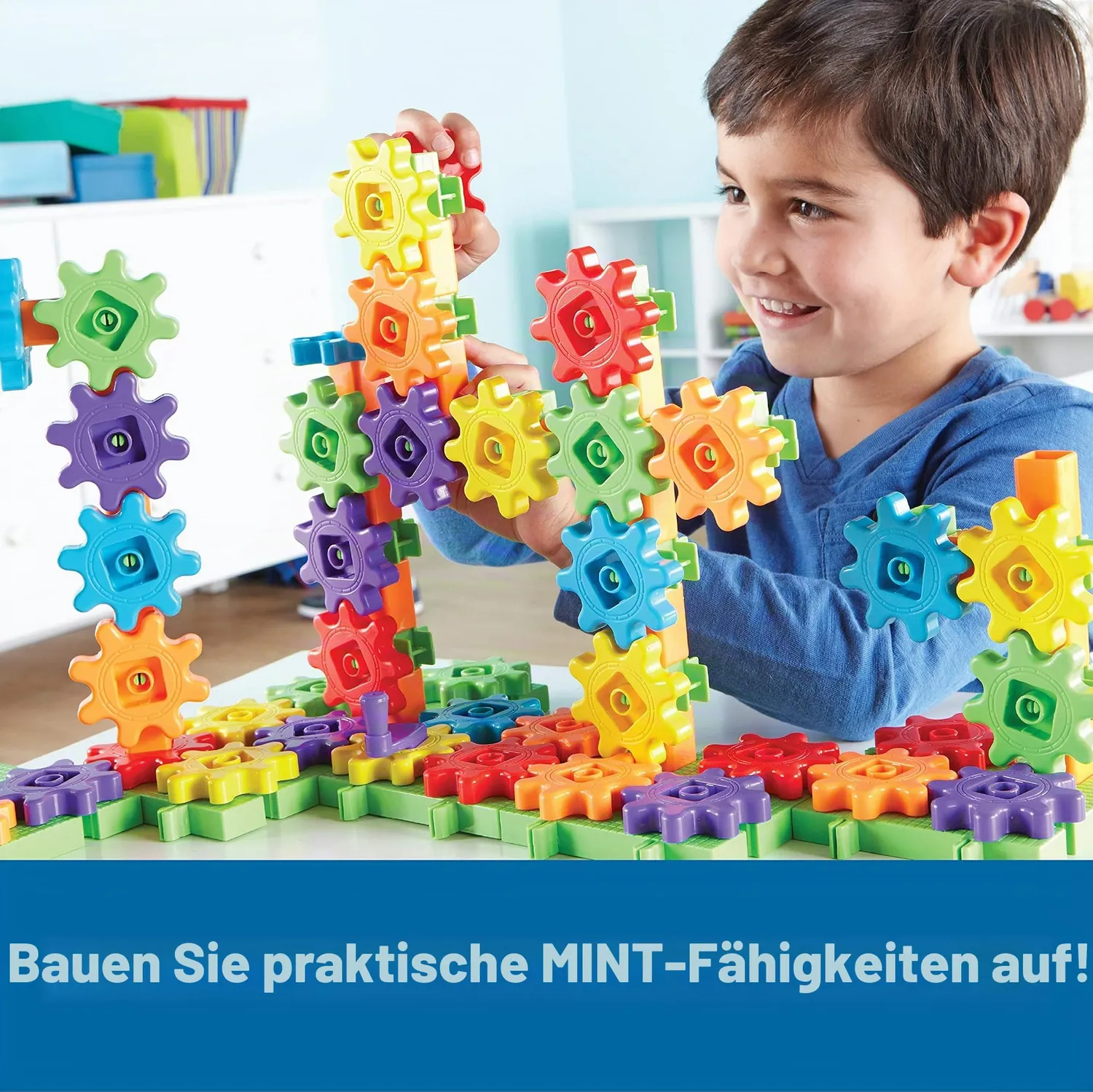 Learning Resources Gears Gears Gears Einsteiger-Bausatz 100 Teile