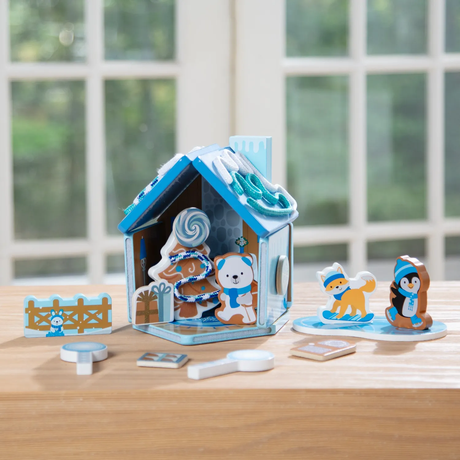 Melissa & Doug Lebkuchenhaus Spielset Holz Winter Frost