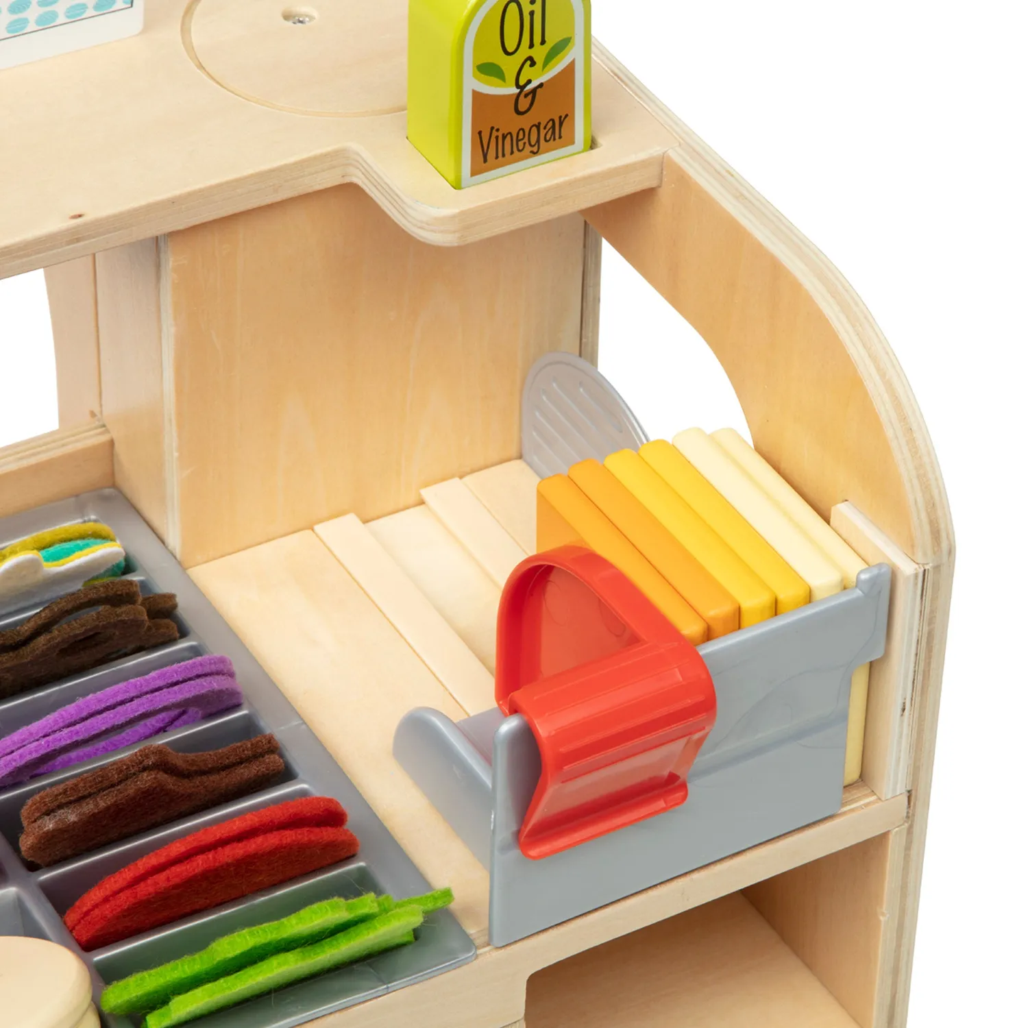 Melissa & Doug Slice & Stack Sandwich Counter 52-tlg Holz