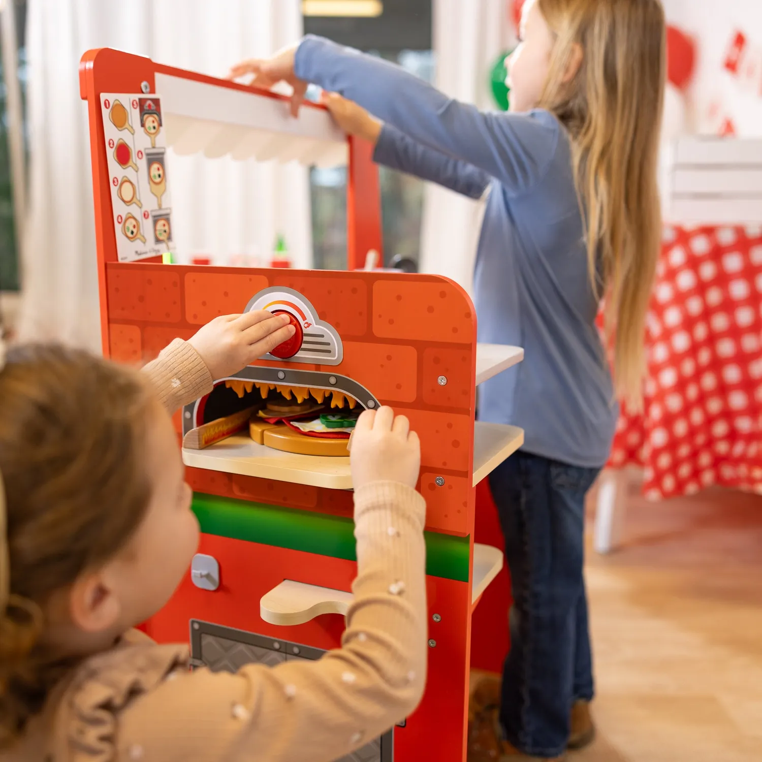 Melissa & Doug Pizza Food Truck Spielcenter Holz Ofen