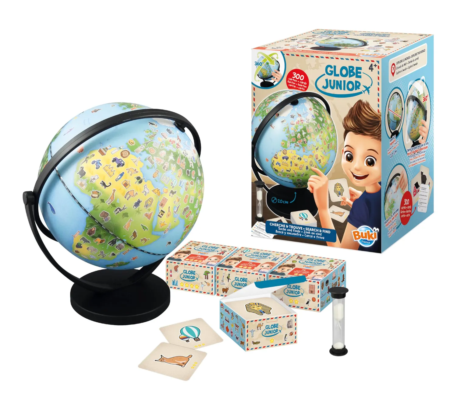 Buki 9010 Globus Junior Lernspiel 20 cm ab 4 Jahren
