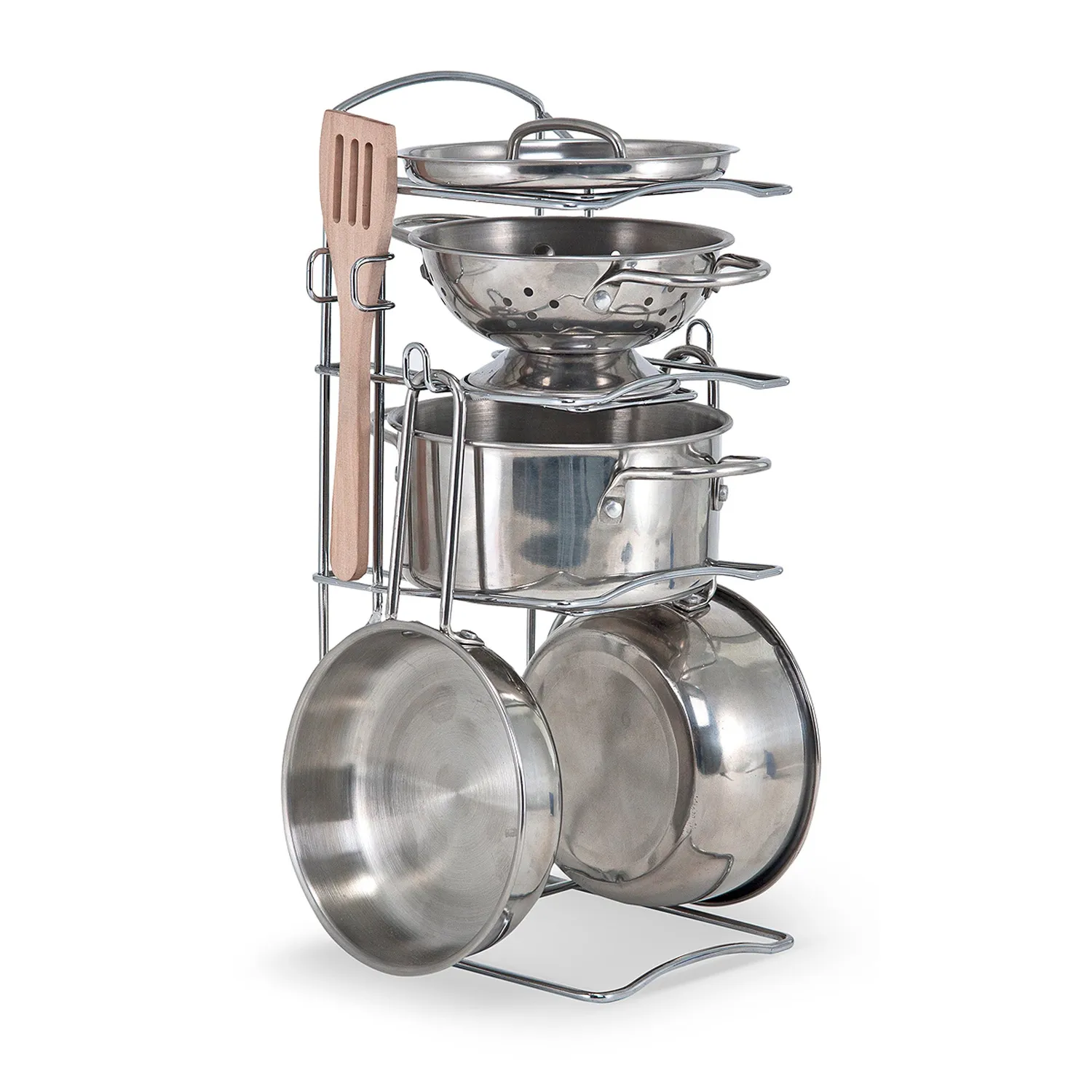 Melissa & Doug Stainless Steel Töpfe & Pfannen Spielset